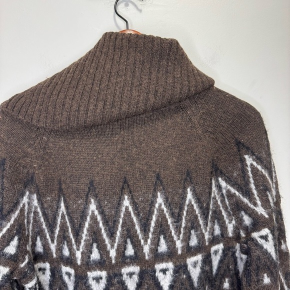 Banana Republic Brae Fair Isle Turtleneck Sweater Size Small Wool Cashmere - Picture 12 of 14